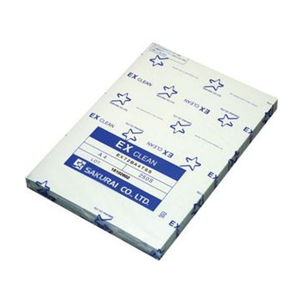 （まとめ）桜井 EXクリーン A4 ブルーEX72BA4SS 1冊（250枚）〔×10セット〕〔代引不可〕の通販は 19,698円