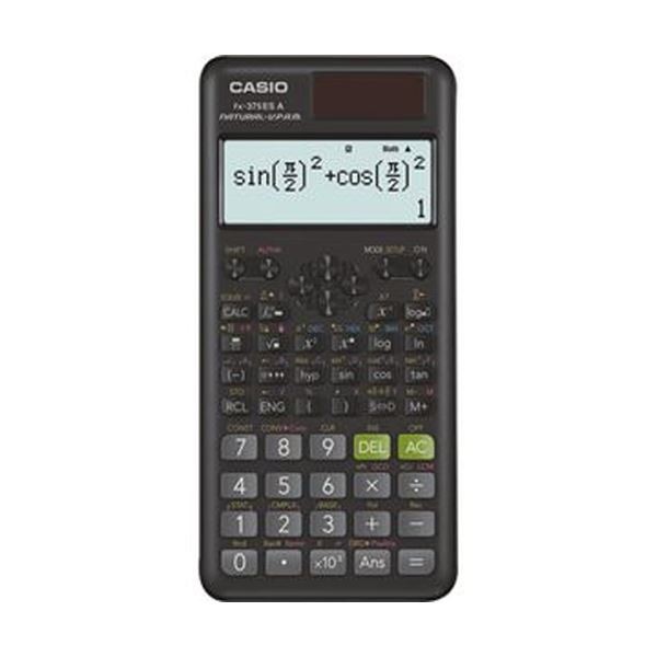 （まとめ）カシオ 関数電卓 10桁 ハードケース付FX-375ESA-N 1台〔×5セット〕〔代引不可〕