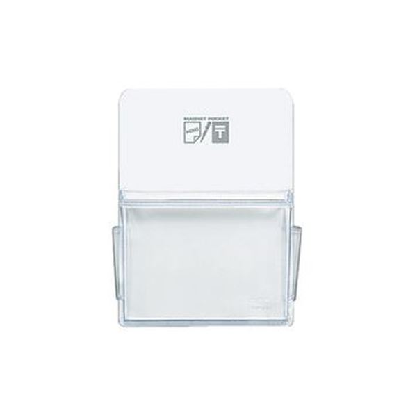 （まとめ）コクヨ マグネットポケット ハガキタテ165×120mm 白 マク-511NW 1セット（6個）〔×5セット〕〔代引不可〕
