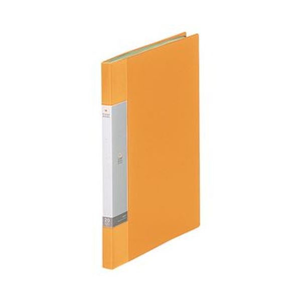 （まとめ）リヒトラブ リクエスト クリヤーブックA4タテ 20ポケット 背幅16mm 黄 G3201-5 1セット（10冊）〔×5セット〕〔代引不可〕の通販は