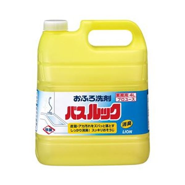 （まとめ）ライオン バスルック 業務用 4L 1セット（3本）〔×3セット〕〔代引不可〕の通販は