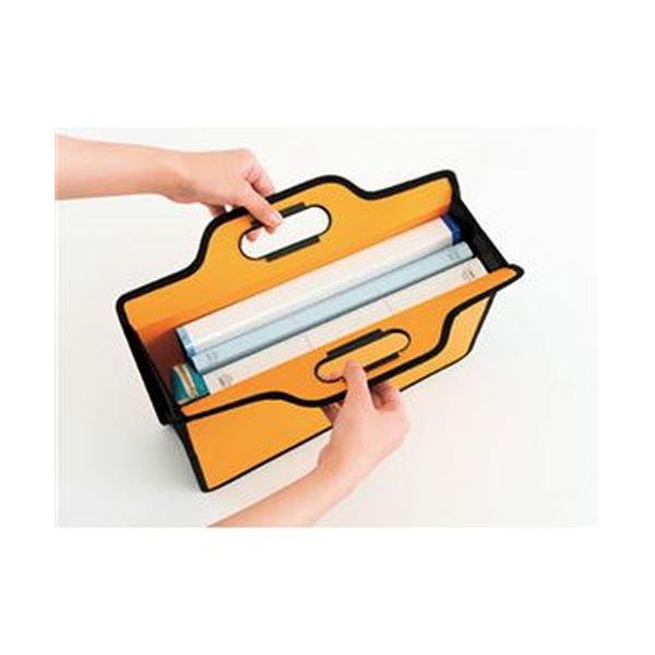 （まとめ）ライオン事務器 オフィスキャリングバッグ（ビジカル）タテ330×ヨコ365×厚さ110mm イエロー BK-353B 1セット（5個）〔×3セット〕〔代引不可〕の通販は