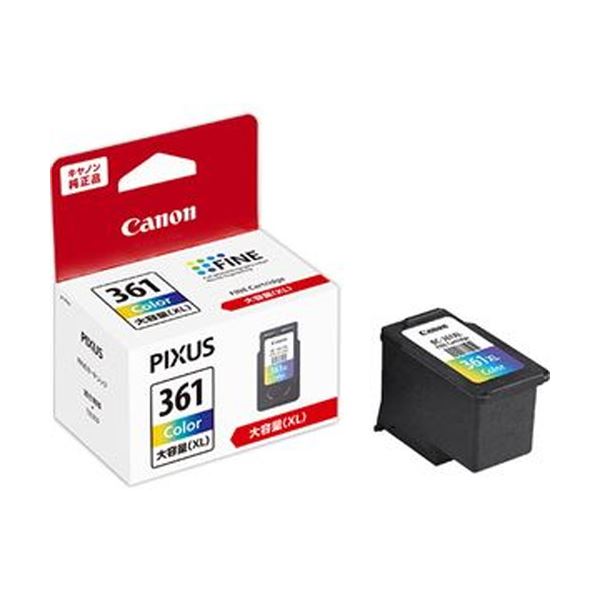 （まとめ）キヤノン FINEカートリッジBC-361XL 3色一体型 大容量 3726C001 1個〔×3セット〕〔代引不可〕の通販は 19,250円