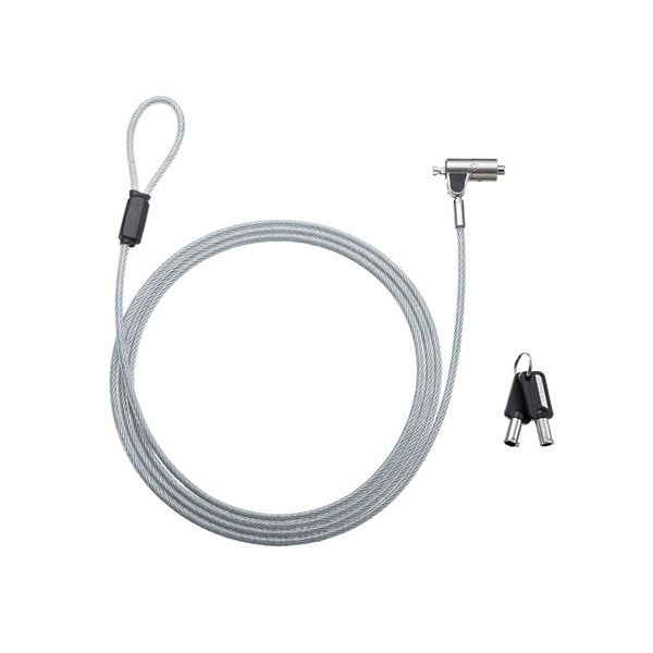 サンワサプライ nanoスロット対応セキュリティワイヤー・シリンダ錠 SLE-38S〔代引不可〕の通販は 9,677円