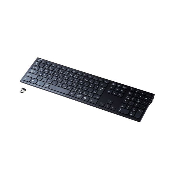 サンワサプライ ワイヤレススリムキーボード SKB-WL33BK〔代引不可〕の通販は