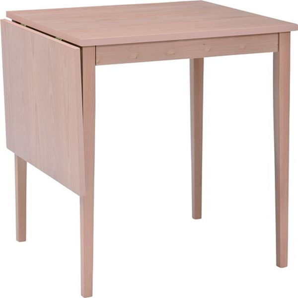 伸長式 ダイニングテーブル/リビングテーブル 〔4人掛け用 ナチュラル〕 幅120cm 木製 バタフライ 組立品 〔在宅ワーク〕〔代引不可〕の通販は