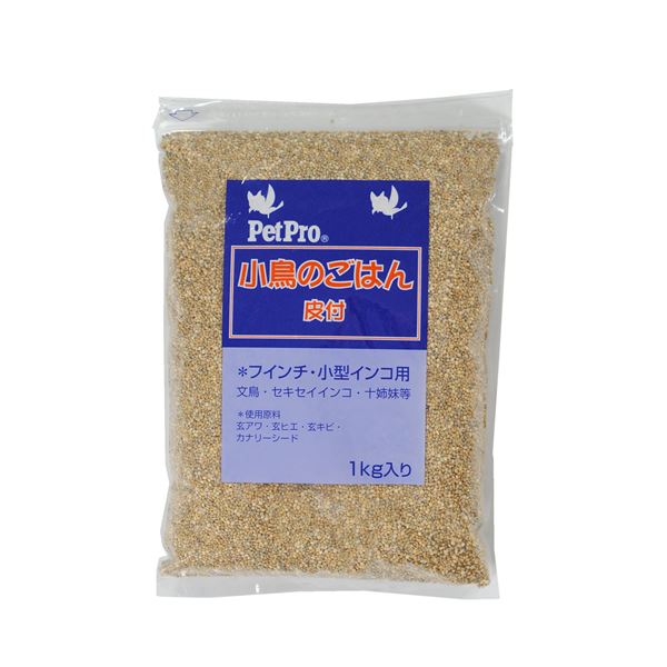 （まとめ）ペットプロ 小鳥のごはん 皮付 1kg〔×12セット〕〔代引不可〕の通販は 10,928円