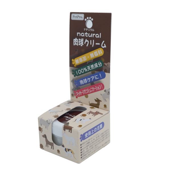 （まとめ）ペットプロ ナチュラル肉球クリーム〔×10セット〕〔代引不可〕