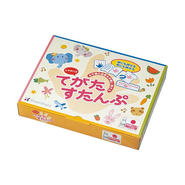 （まとめ）シヤチハタ てがたすたんぷセット オレンジ HT-AS-OR〔×5セット〕〔代引不可〕の通販は