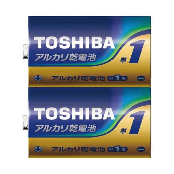 東芝アルカリ乾電池 単1形 2本×50パック〔代引不可〕