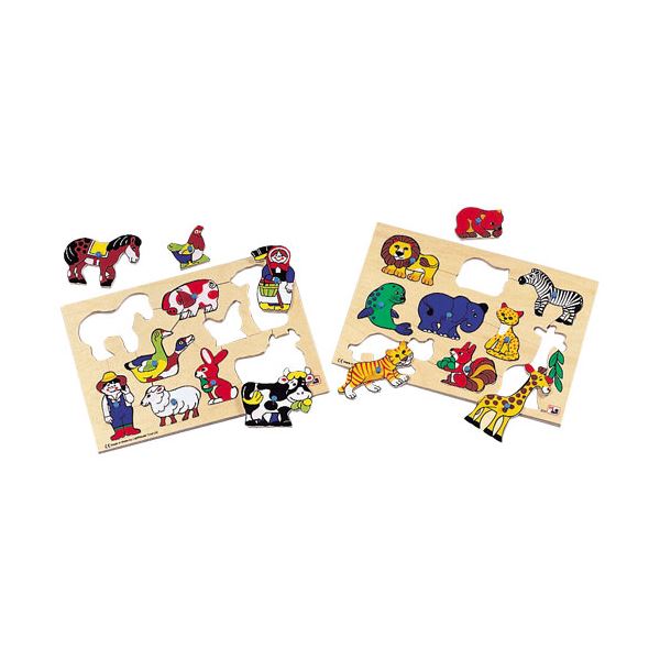 DLM はめ絵パズルセットI 動物2121／2123L〔代引不可〕の通販は 16,970円