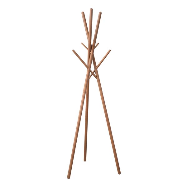 ハンガーラック 衣類収納 幅57.5cm ブラウン 木製 ポールハンガー 組立品 寝室 ベッドルーム リビング 玄関 インテリア家具〔代引不可〕の通販は