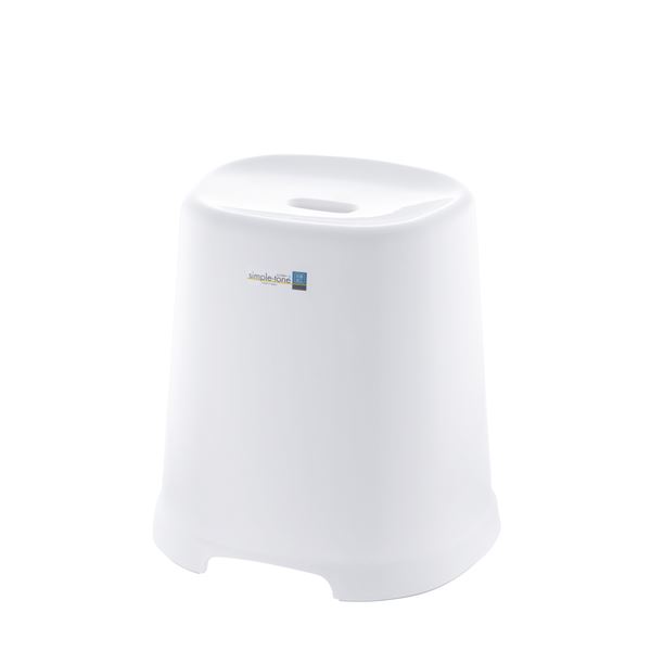 バスチェア/風呂椅子 〔ホワイト 40×32×41cm〕 抗菌加工付き シンプルトーン腰かけ 40H リッチェル 〔バスルーム お風呂〕〔代引不可〕の通販は