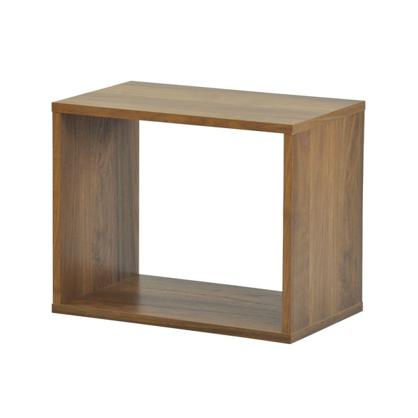 リビング収納 幅50cm×奥行30cm×高さ40cm 5040 ウォルナット 組立品 オープンラックシステム マルチ収納棚 テレビ台 本棚〔代引不可〕の通販は