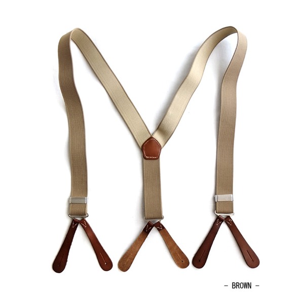 イギリス軍RAF（Royal Air Force）ラバーサスペンダー復刻版 ブラウン〔代引不可〕の通販は 5,401円