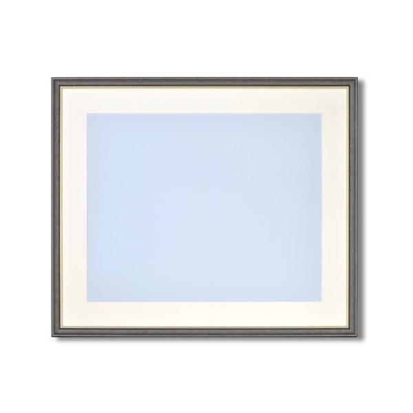 〔軽量水彩額〕色あせを防ぐUVカットアクリル・マット付き 水彩額F10号 ブラック〔代引不可〕