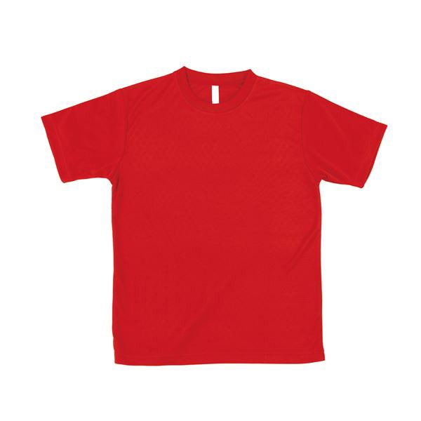 （まとめ）ATドライTシャツ S レッド 150gポリ100%〔×10セット〕〔代引不可〕の通販は