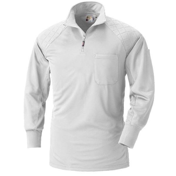 鳳皇 230 肩パット入ジップアップ 〔ホワイト Mサイズ 3枚セット〕〔代引不可〕の通販は