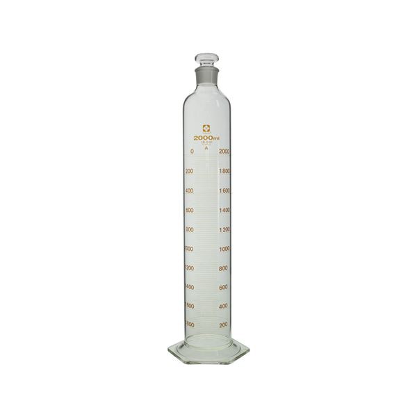 有栓メスシリンダー スーパーグレード 2L 〔023550-20001〕〔代引不可〕の通販は