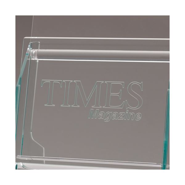 ライオン事務器 卓上パンフレットスタンド アクリルフレーム A4 1列1段 PS-111A 1個[21] ライオン事務器 卓上パンフレットスタンド アクリルフレーム A4 2列3段