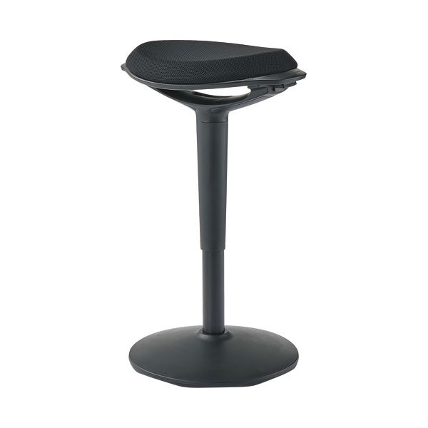 YAMAZEN ポールスタイル昇降チェア ブラック/ブラック HPSC-55（BK/BK） 1脚 〔組立品〕〔代引不可〕の通販は 16,191円