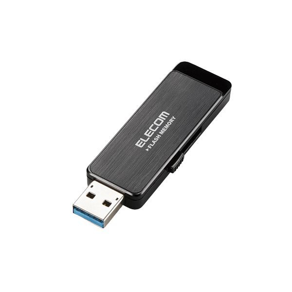 エレコム USB3.0ハードウェア暗号化USBメモリ 4GB ブラック MF-ENU3A04GBK 1個〔代引不可〕の通販は