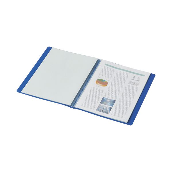 まとめ）コクヨクリヤーブック（Glassele） 固定式・背ポケット