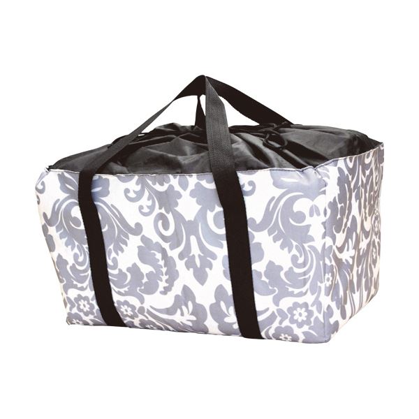 （まとめ）オカザキ 保冷保温ショッピングバッグ アラベスク柄 1個 〔×5セット〕〔代引不可〕の通販は 7,150円