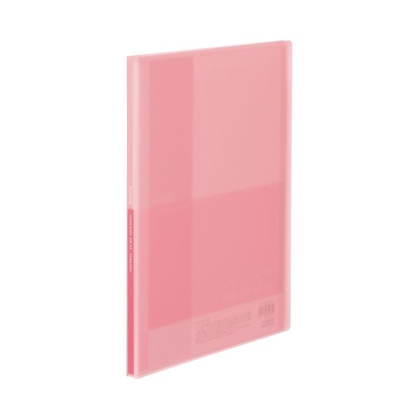 （まとめ）コクヨ クリヤーブック（Glassele） 固定式 A4タテ 20ポケット ライトピンク ラ-GL20LP 1冊 〔×20セット〕〔代引不可〕の通販は 7,830円