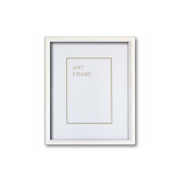 〔木製額〕温かみのある木製フレーム デッサン額 太子サイズ（379×288mm）ホワイト〔代引不可〕