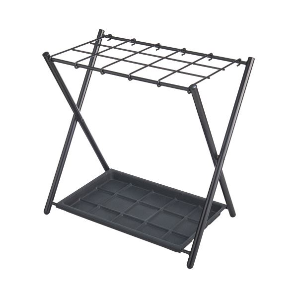 （まとめ）ナカバヤシ 傘立て ミドルタイプ 15本用 ブラック ASD-S15-BK 1台 〔×3セット〕〔代引不可〕の通販は傘立て