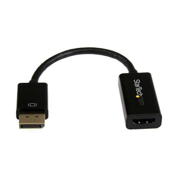 （まとめ）StarTech.com DisplayPort-HDMI 4K オーディオ/ビデオ アクティブ変換アダプタ DP2HD4KS 1個 〔×3セット〕〔代引不可〕の通販は