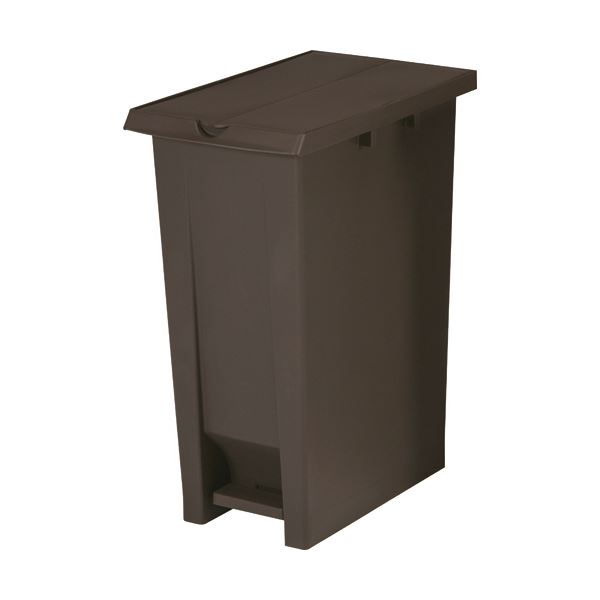 （まとめ）エコン ダストボックス ペダル式 2枚フタ 70L ブラウン 808350-01 1個 〔×3セット〕〔代引不可〕の通販は