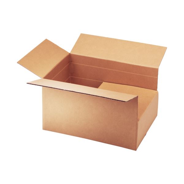 （まとめ）TANOSEE 無地ダンボール箱 A3（2L）サイズ 高さ調整タイプ 1パック（10枚） 〔×3セット〕〔代引不可〕