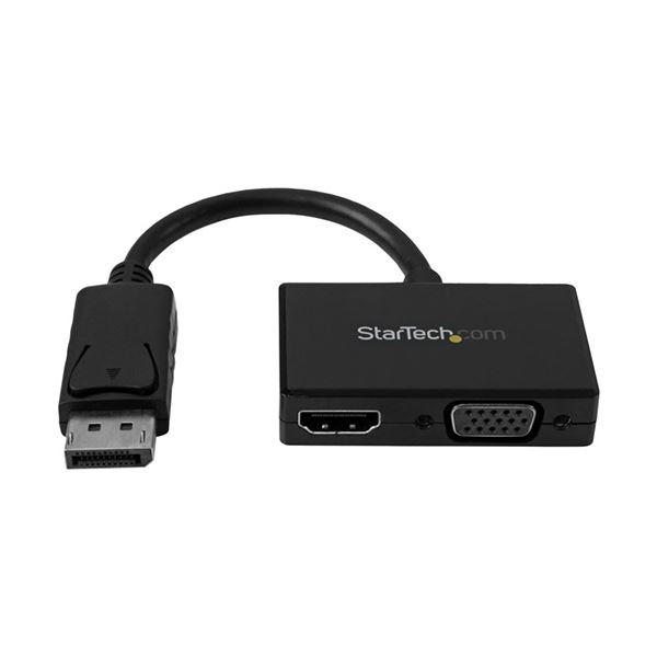 （まとめ）StarTech.com DisplayPort-HDMI/VGA変換アダプタ ツーインワン（2-in-1） トラベルAVアダプタ DP2HDVGA 1個 〔×5セット〕〔代引不可〕の通販は 36,300円