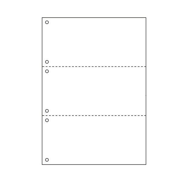 ヒサゴ　マルチプリンタ帳票　Ａ４判３面６穴　白紙タイプ - 2
