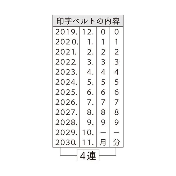 （まとめ）サンビー テクノタッチ回転印 本西暦日付 5号 ゴシック体 TK-CR05 1個 〔×5セット〕〔代引不可〕