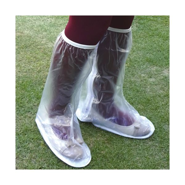 （まとめ）イチーナ コンパクトシューズカバー 透明 L（レディース用） 9091-L 1足 〔×5セット〕〔代引不可〕の通販は 9,540円