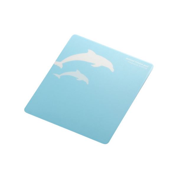 （まとめ）エレコム レーザー＆光学式マウス対応マウスパッド animal mousepad イルカ MP-111D 1枚 〔×10セット〕〔代引不可〕