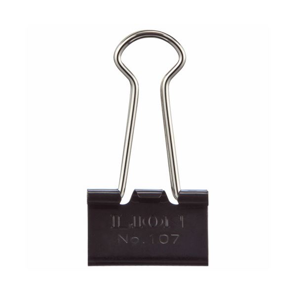 （まとめ）ライオン事務器 バインダークリップ 小 口幅19mm No.107 1箱（10個） 〔×30セット〕〔代引不可〕の通販は
