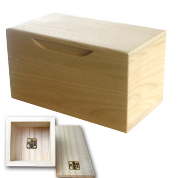 桐製米びつ 無地5kg 1合升すり切り棒付〔代引不可〕の通販は