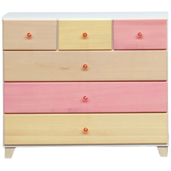 即日発送☆リビング収納 桐製 マルチカラフル4段ボックス 桐製