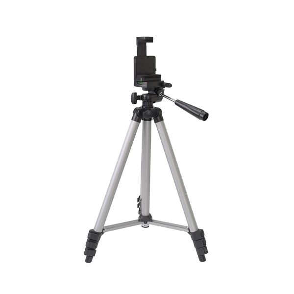 エツミ スマホホルダー×カメラ・ビデオ用4段三脚 シルバー V-84948〔代引不可〕の通販は 5,230円