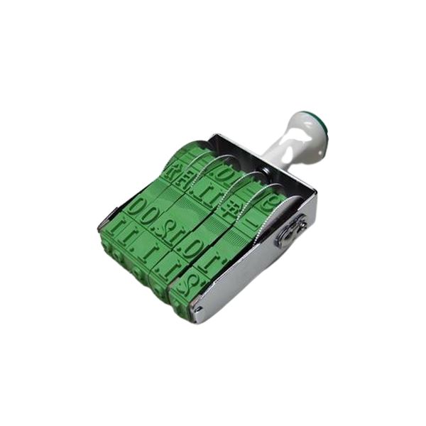 （まとめ）サンビー 回転印 欧文1号6連 TK016 明朝体〔×3セット〕〔代引不可〕の通販は