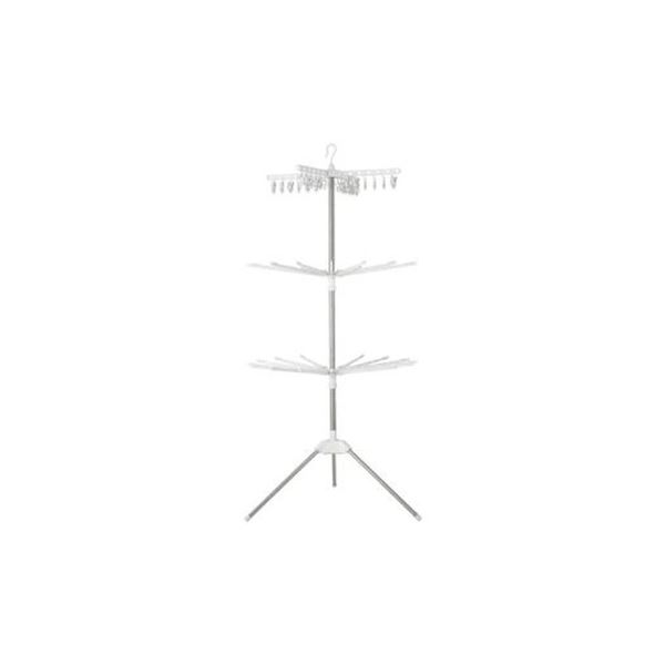 （まとめ）アイリスオーヤマ ステンレス室内物干しパラソル3段〔×3セット〕〔代引不可〕の通販は