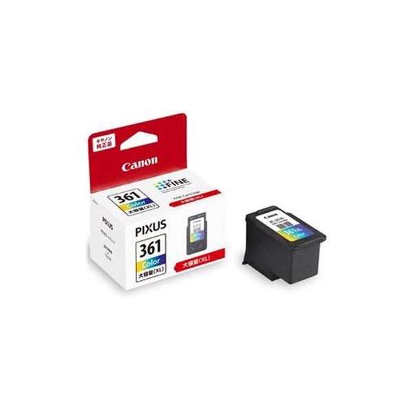 （まとめ）キヤノン インクカートリッジ BC-361XL 3色カラー増量〔×5セット〕〔代引不可〕の通販は 23,442円