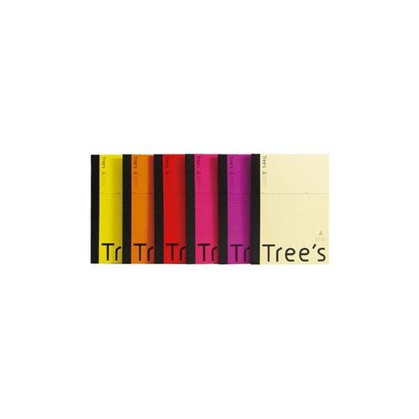 まとめ）キョクトウ・アソシエイツ Trees B5 A罫 30枚 イエロー〔×100