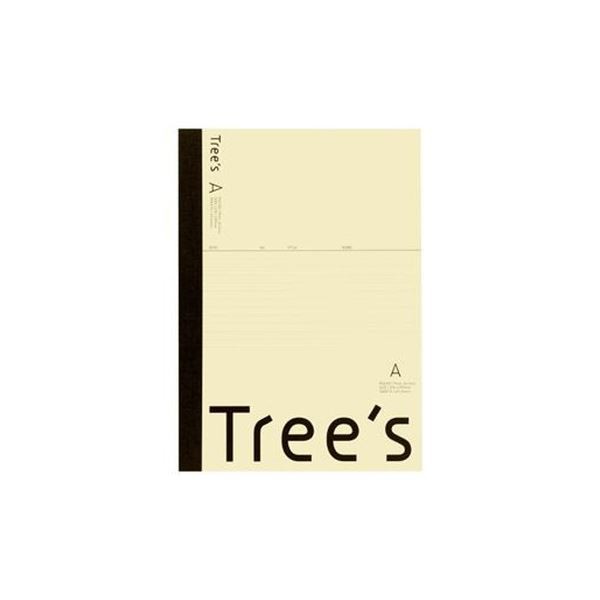 （まとめ）キョクトウ・アソシエイツ Trees A4 A罫 40枚 クリーム〔×50セット〕〔代引不可〕