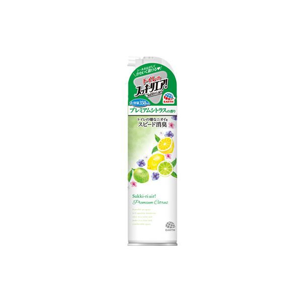 (まとめ) アース製薬 トイレのスッキーリエア プレミアムシトラス 350ml 〔×10セット〕〔代引不可〕の通販は