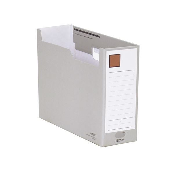 （まとめ） キングジム Gボックス A4ヨコ型 収納幅100mm グレー 〔×10セット〕〔代引不可〕の通販は 7,500円